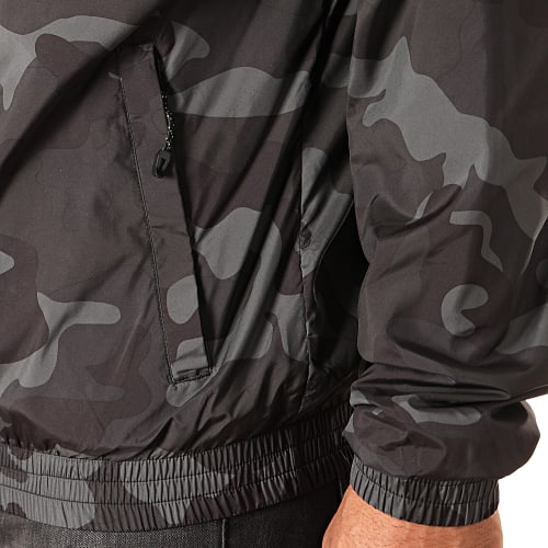 Coupe-Vent Camouflage TB3127 Gris Anthracite Noir