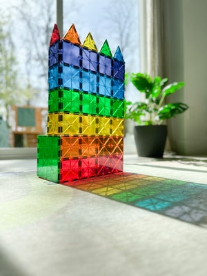 MAGNA-TILES Clear Colours Byggesett 100 Deler