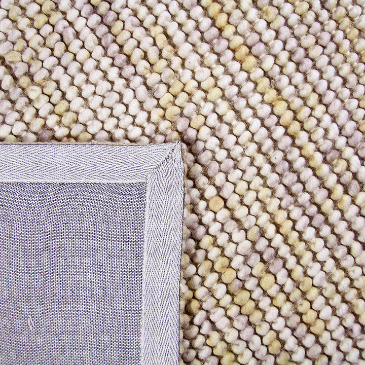Wol bolletjesvloerkleed - Madeleine Beige/Bruin | Mooi