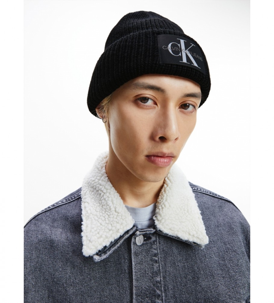Gorro Calvin Klein Jeans em mistura de lã, preto
