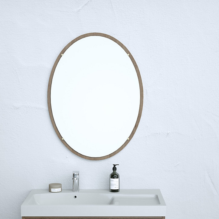 Miroir de salle de bains ovale H.60 x L.80 cm Kabayan