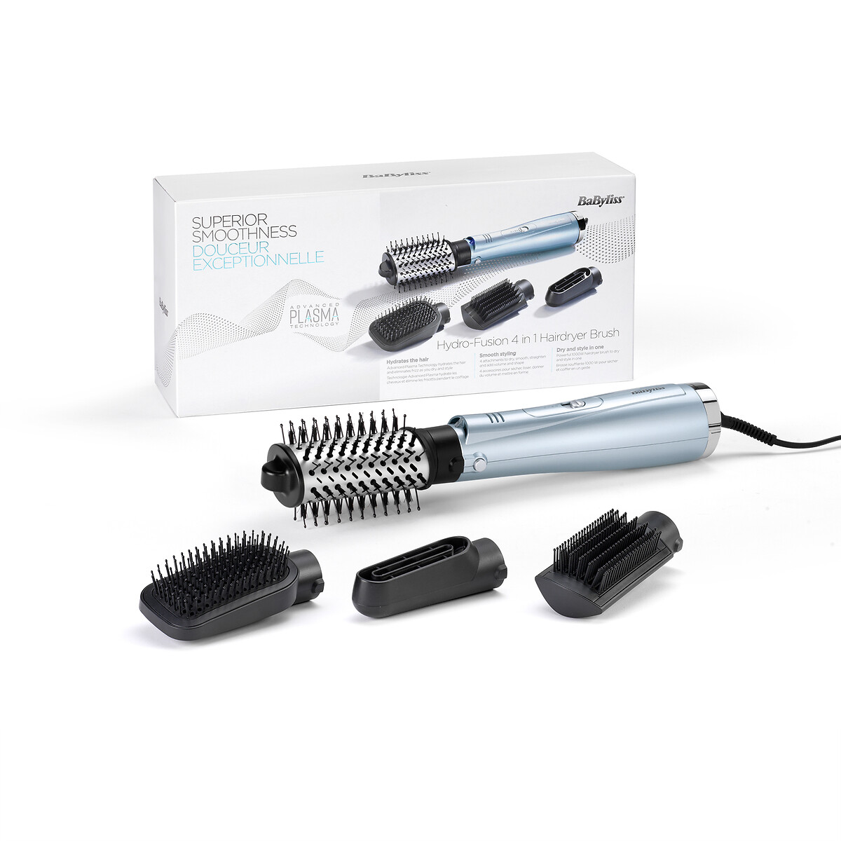 Escova Secadora de Cabelo BABYLISS Smooth & Shape Hydro-fusion