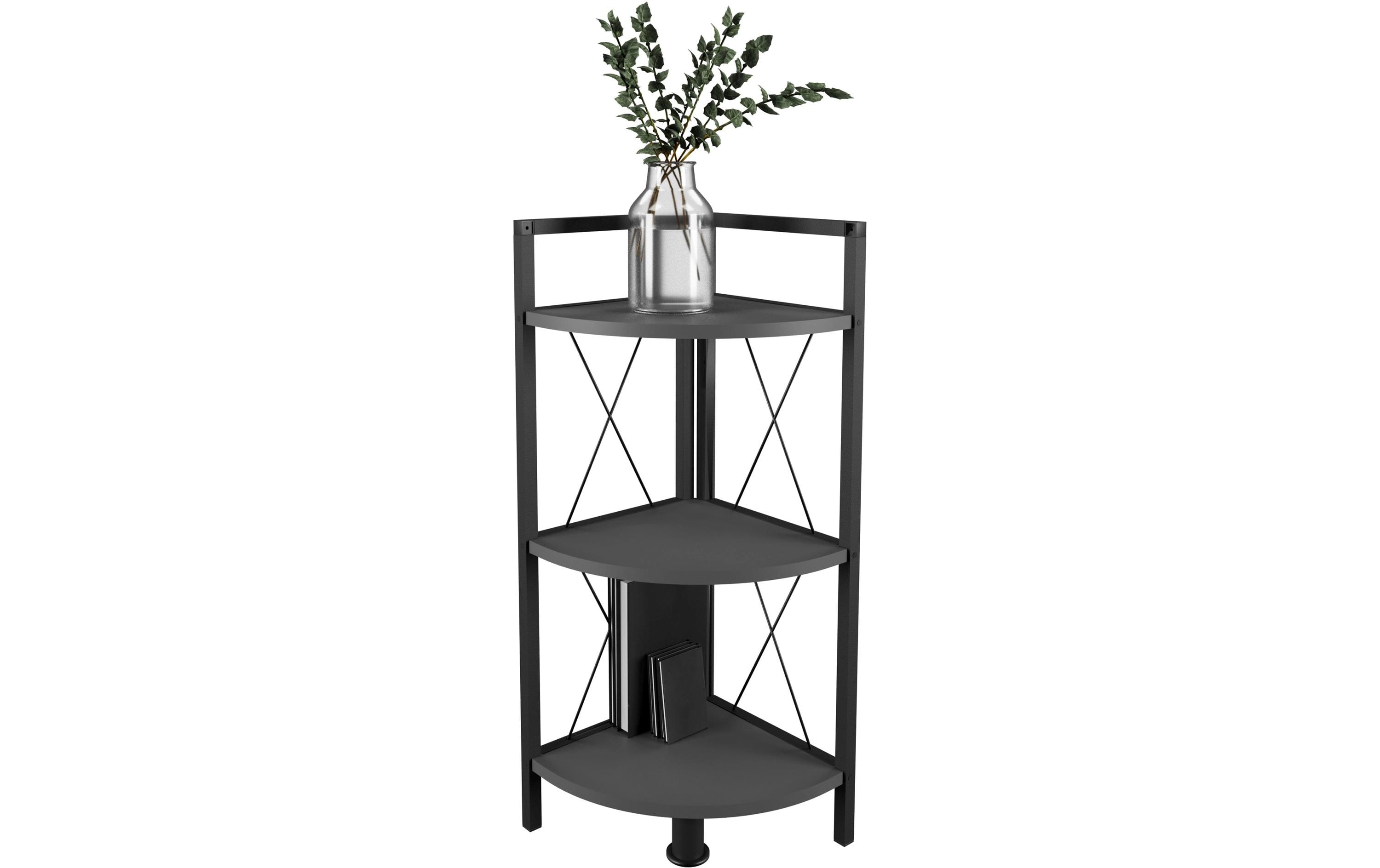Regal Insasi 3 34 x 87 cm, AnthrazitModernes Eckregal