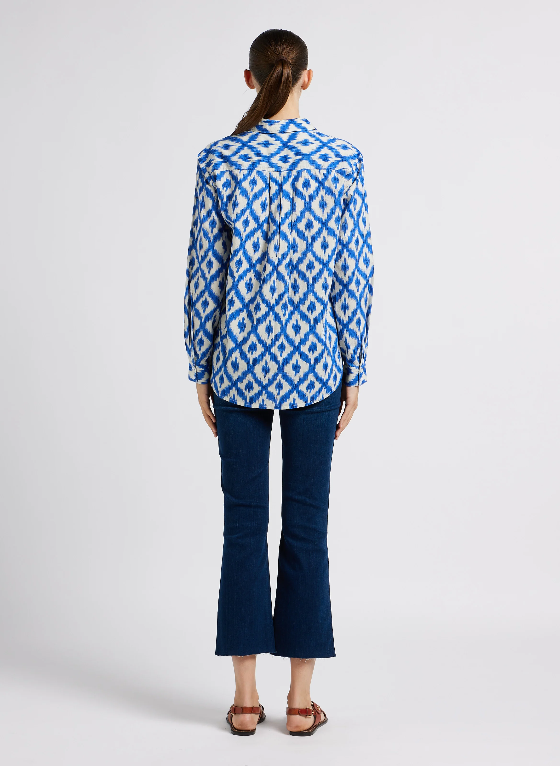 ILLUSION OPULENT - Jean droit en coton mélangé| Bleu