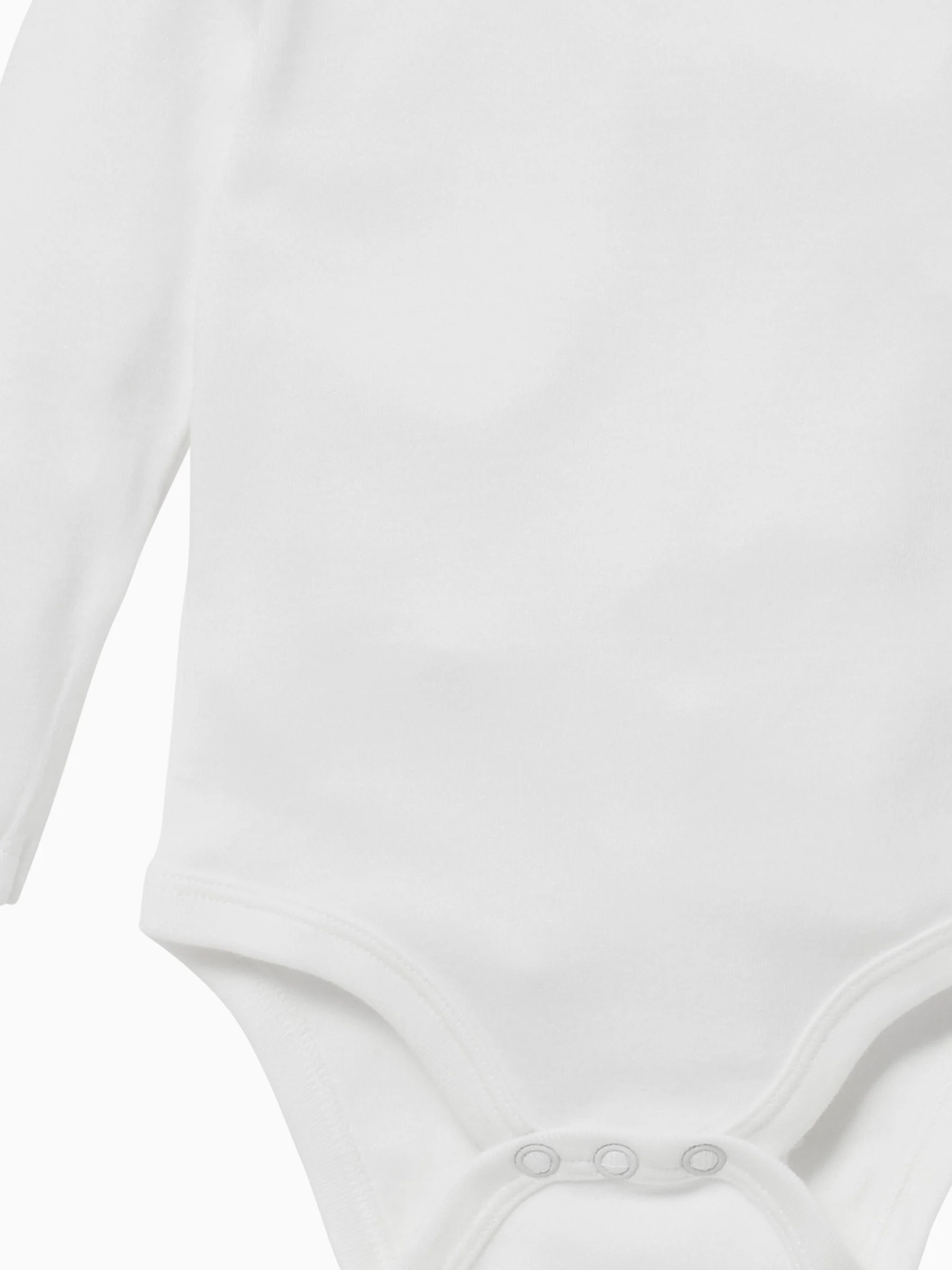 Wit - MORI Lange Mouw Envelope Hals Bodysuit