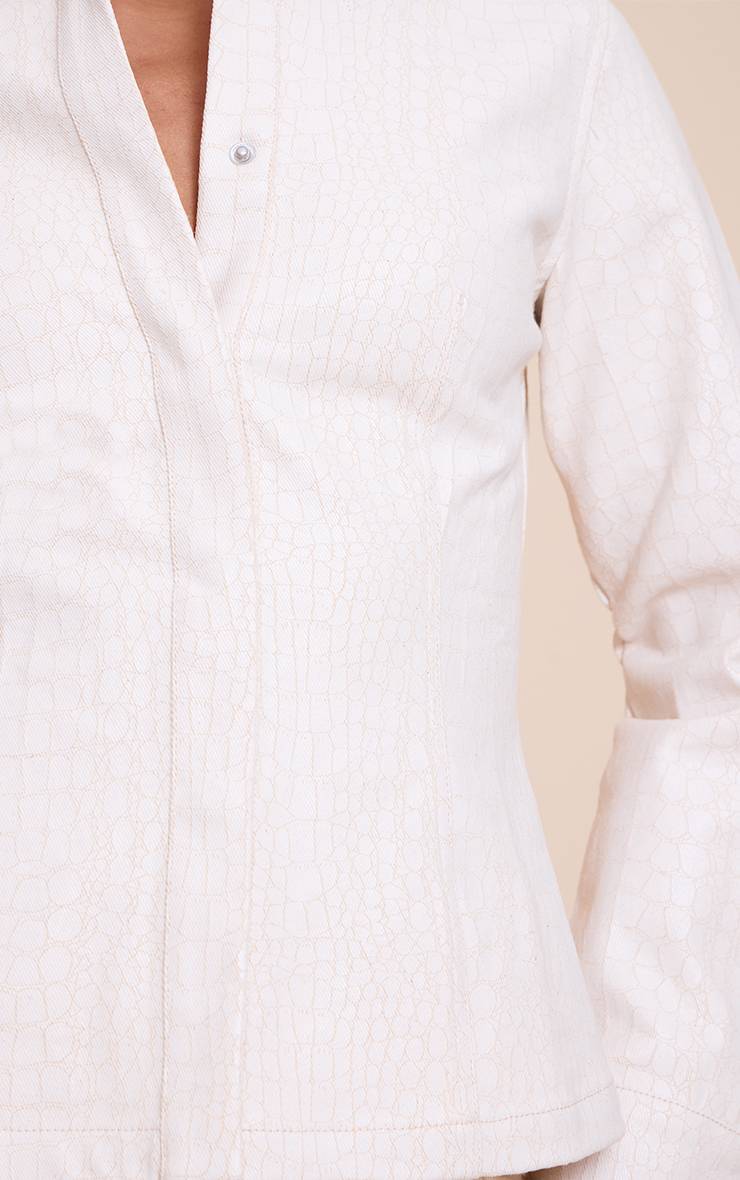 Délavage Vintage Veste En Jean Ajustée Tall