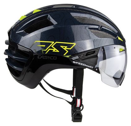 Casque Casco SPEEDairo2 RS Bleu Noir Hunter   Visière Photochromique Vautron