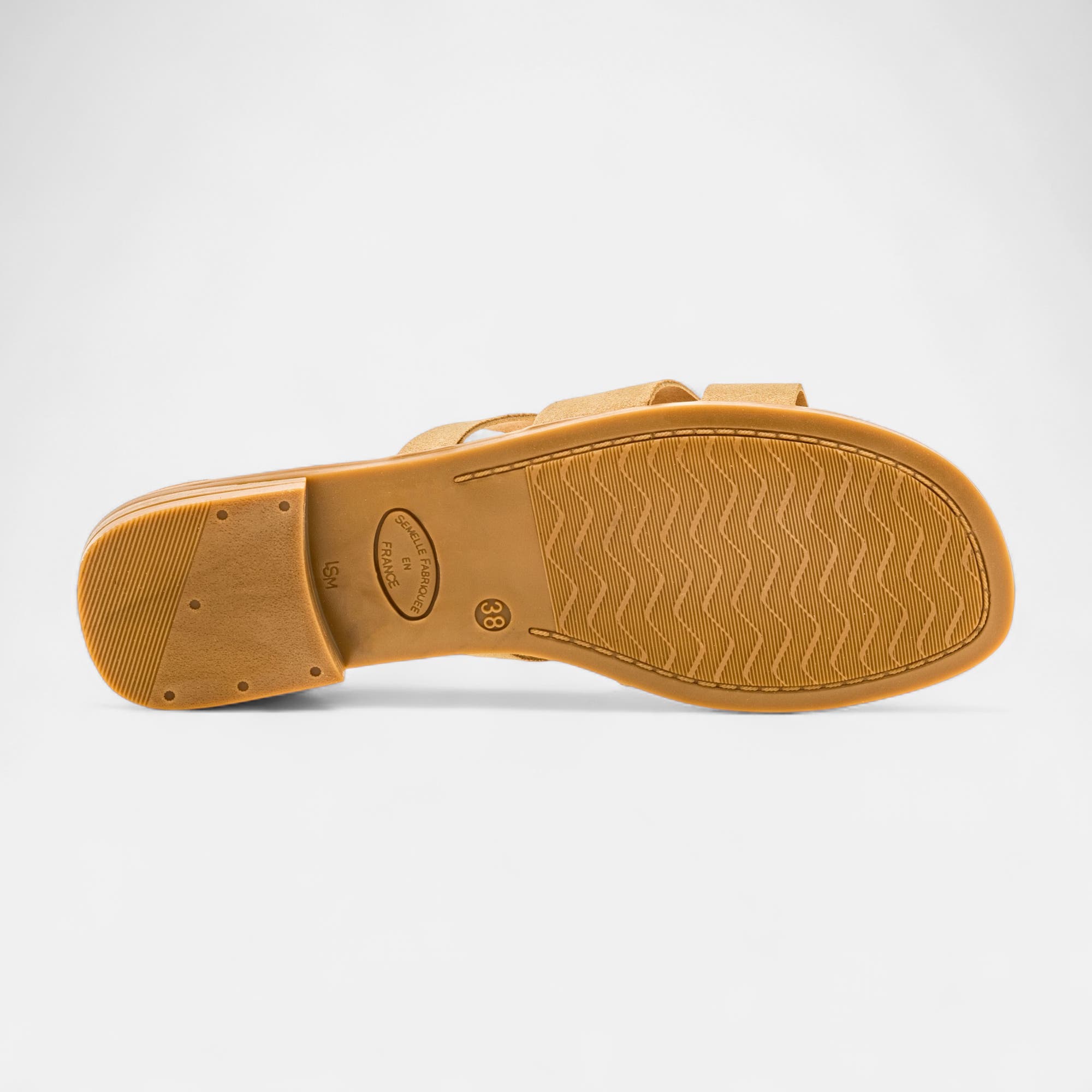 Mules Femme en cuir beige