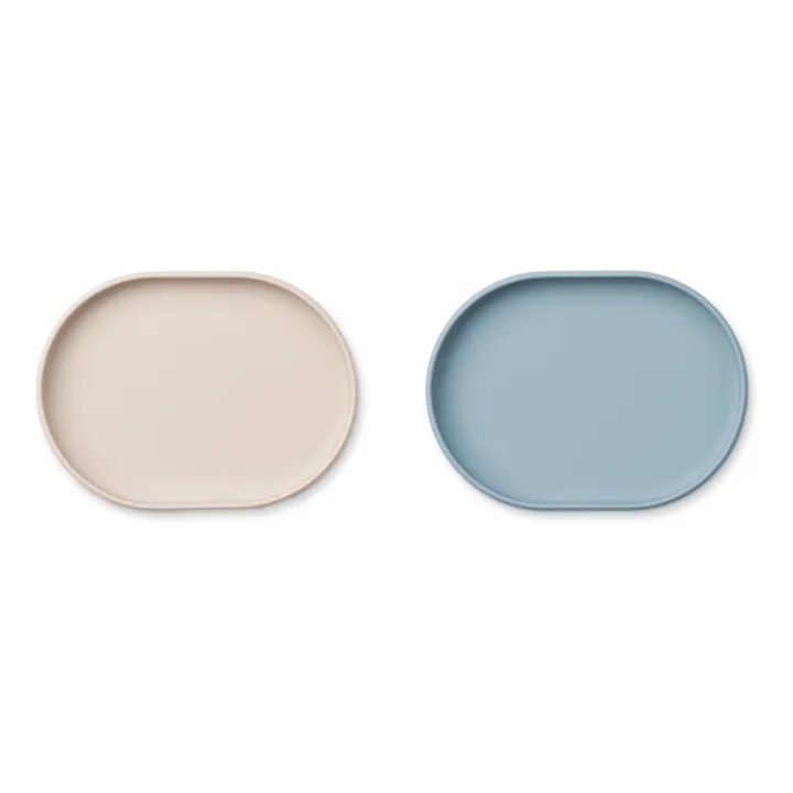 Liewood Assiette Anita en silicone | Bleu ciel