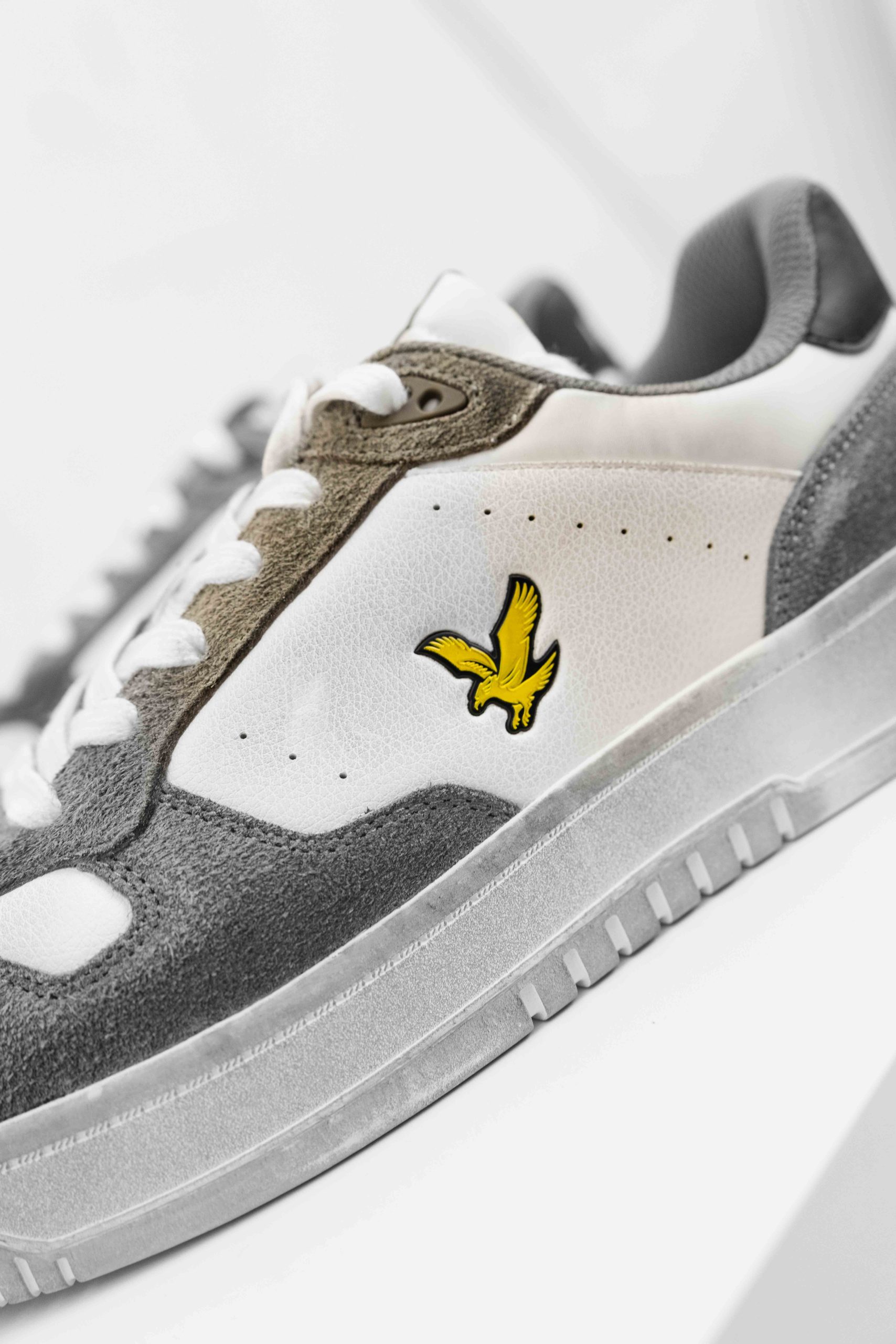 Lyle & Scott Culross HRS Sneakers Heren Wit/Groen