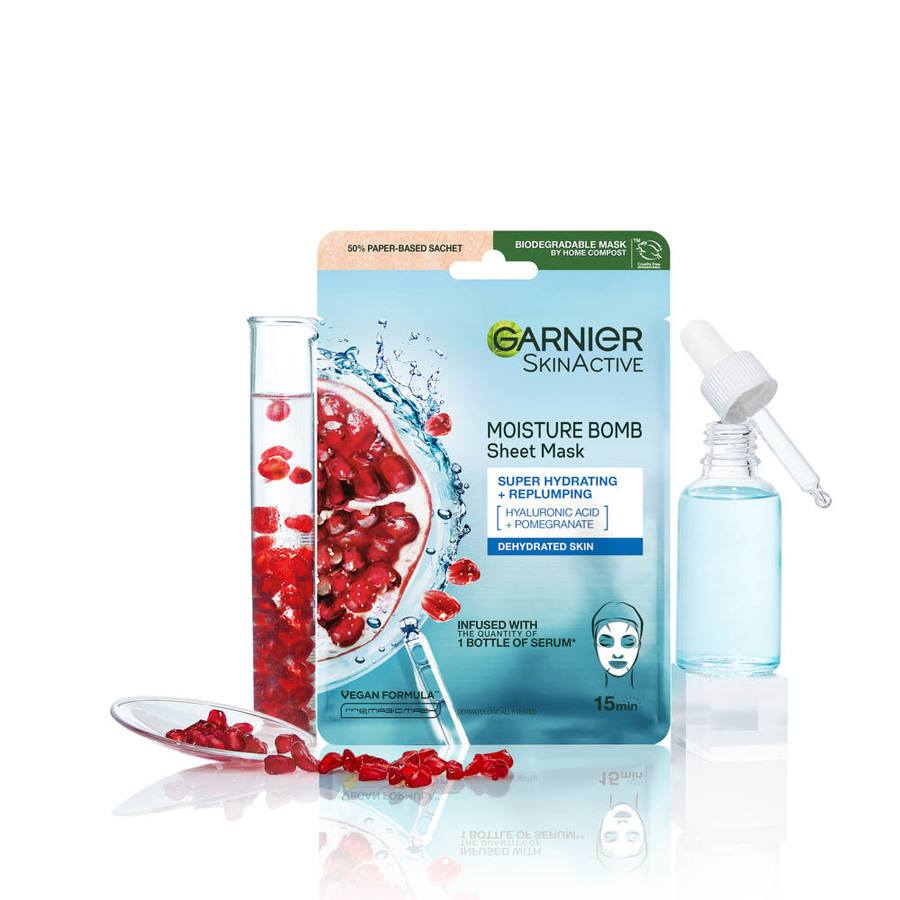 Garnier Pomegranate Sheet Mask Trio 3x28g