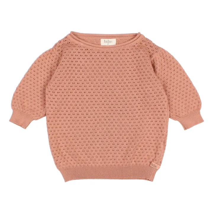 Búho Pull Boho Ajouré | Vieux Rose