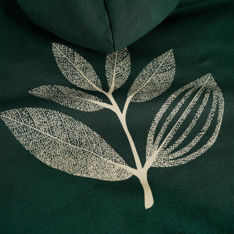 SWEAT À CAPUCHE BOTANIQUE - VERT