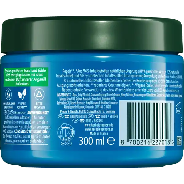 Haarmaske Repair Arganöl