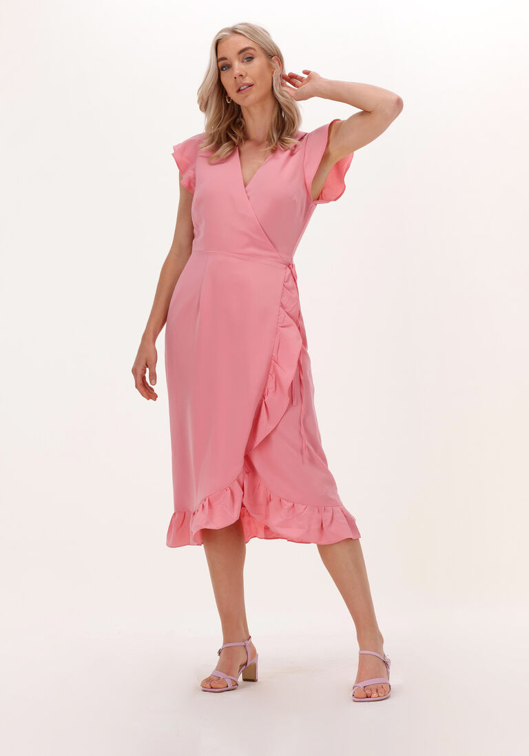 FREEBIRD roze freebird midi jurk rosy midi dress
