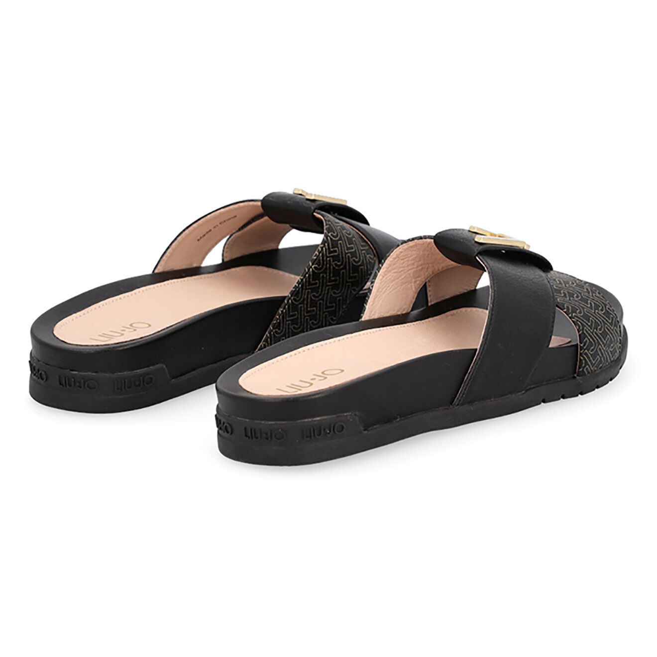 Liu-Jo Mules en Cuir Clara noires