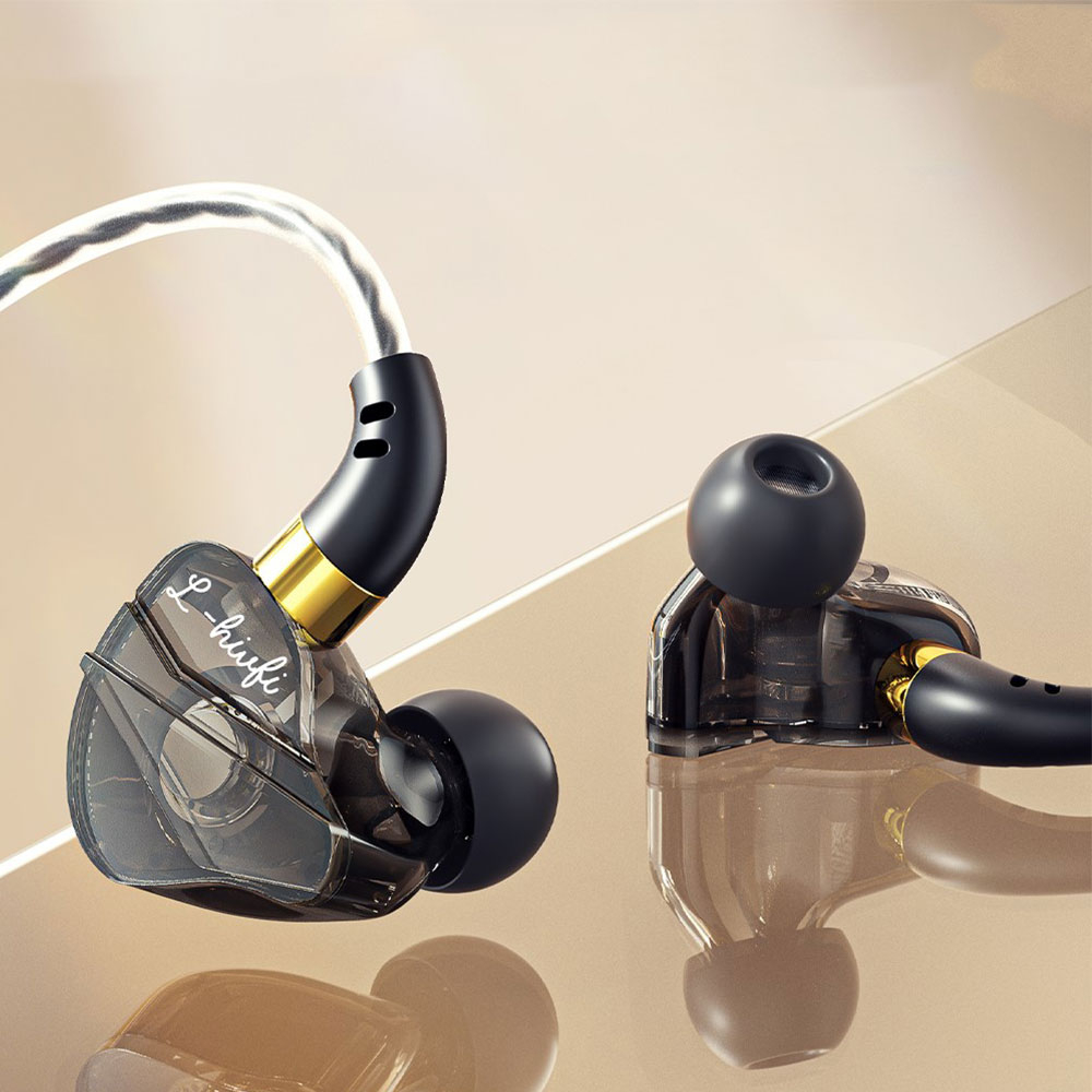 (1.2m) In-Ear Kopfhörer USB-C Anschluss mit Mikrofon und Lautstärkeregler - Schwarz