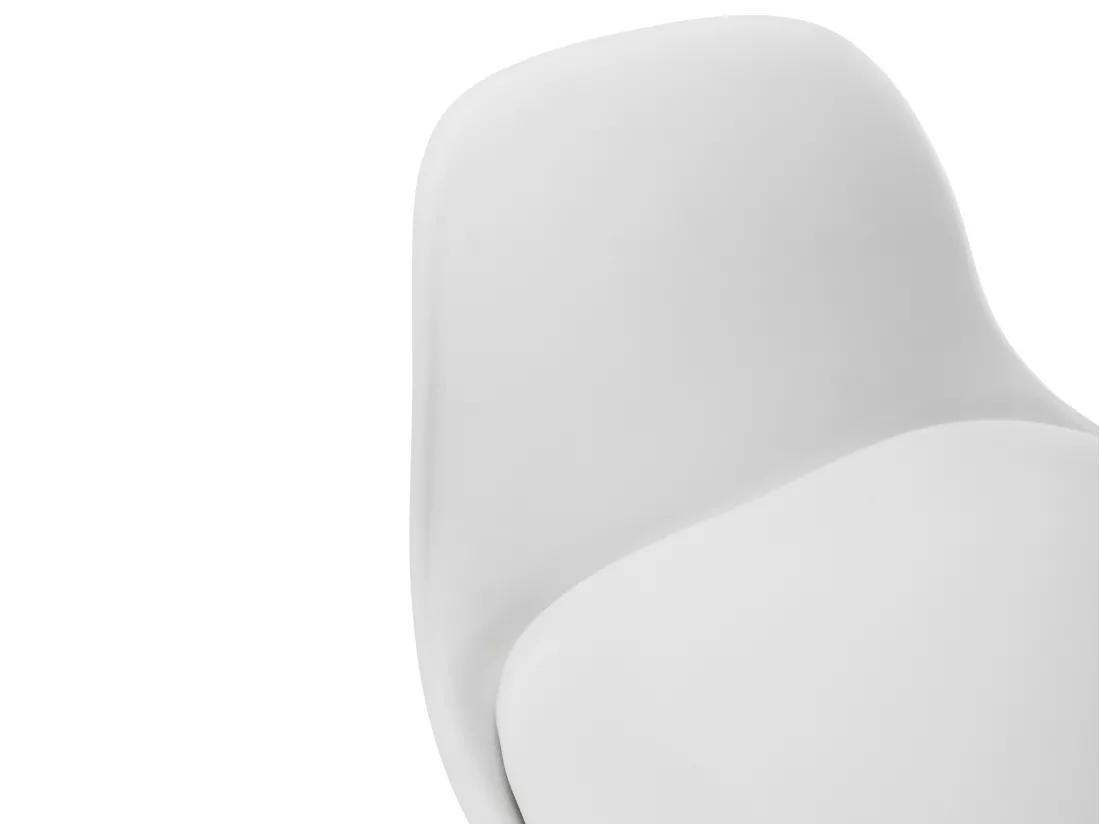 Lot de 2 tabourets de bar en polypropylène et métal - Hauteur réglable - Blanc - XAFY