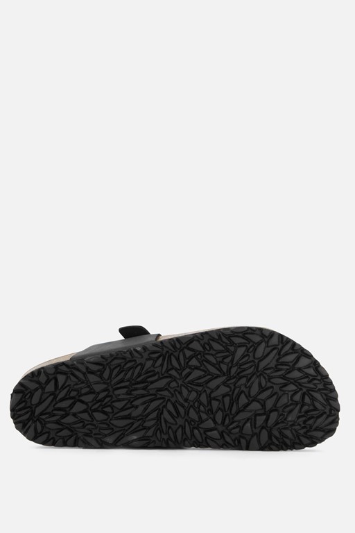 Outfielder Slippers zwart Nubuck