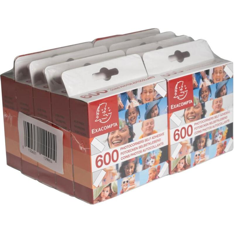 Etuis de 600 coins photos autocollants - Cristal