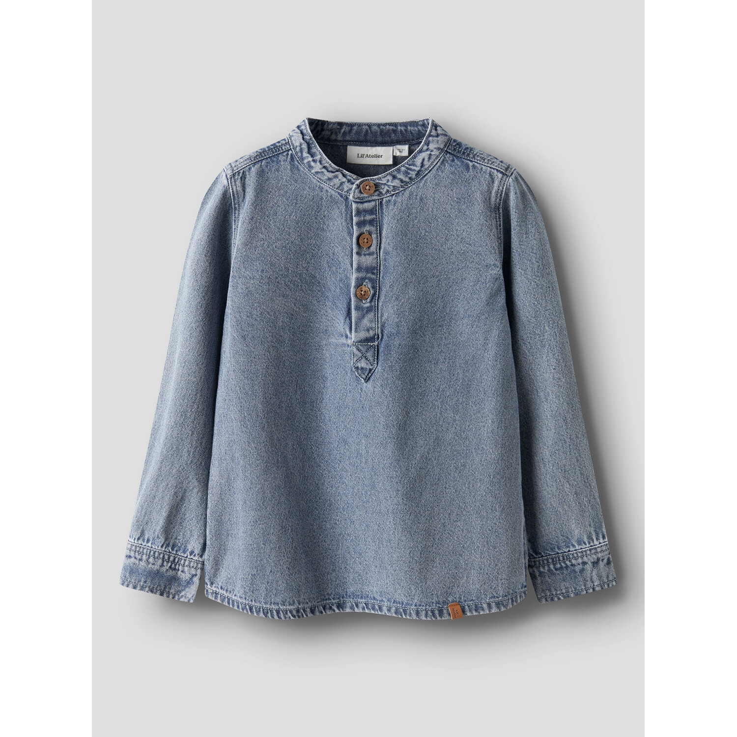 Lil ' Atelier | NMMTAYA LS LOOSE DNM SHIRT 1166-FD LIL | Medium Blue Denim