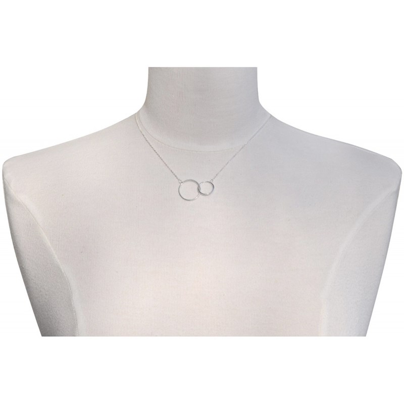 Collier Argent Deux Cercles