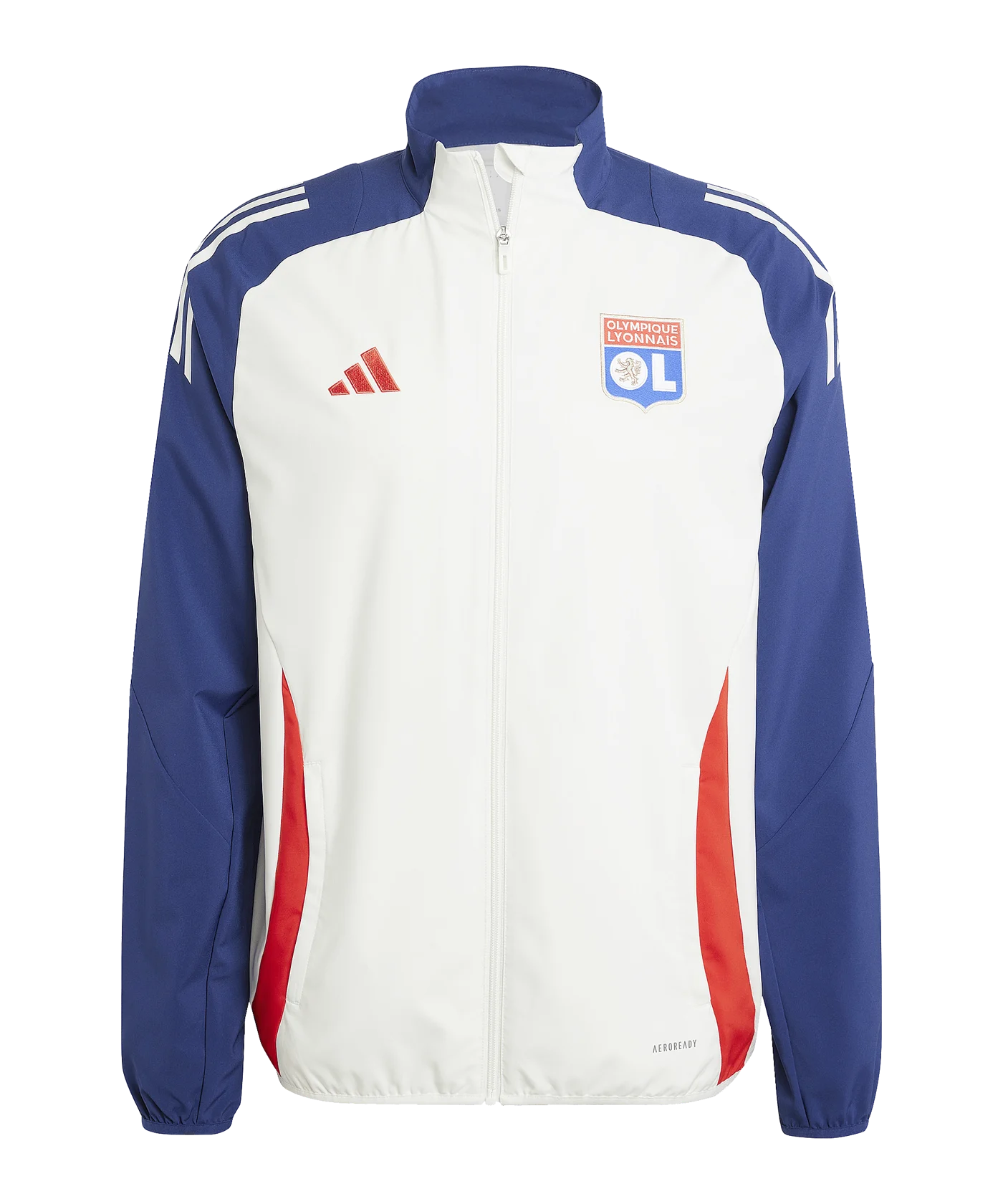 adidas Olympique Lyon Prematch Jacke 2024/2025 Weiss
