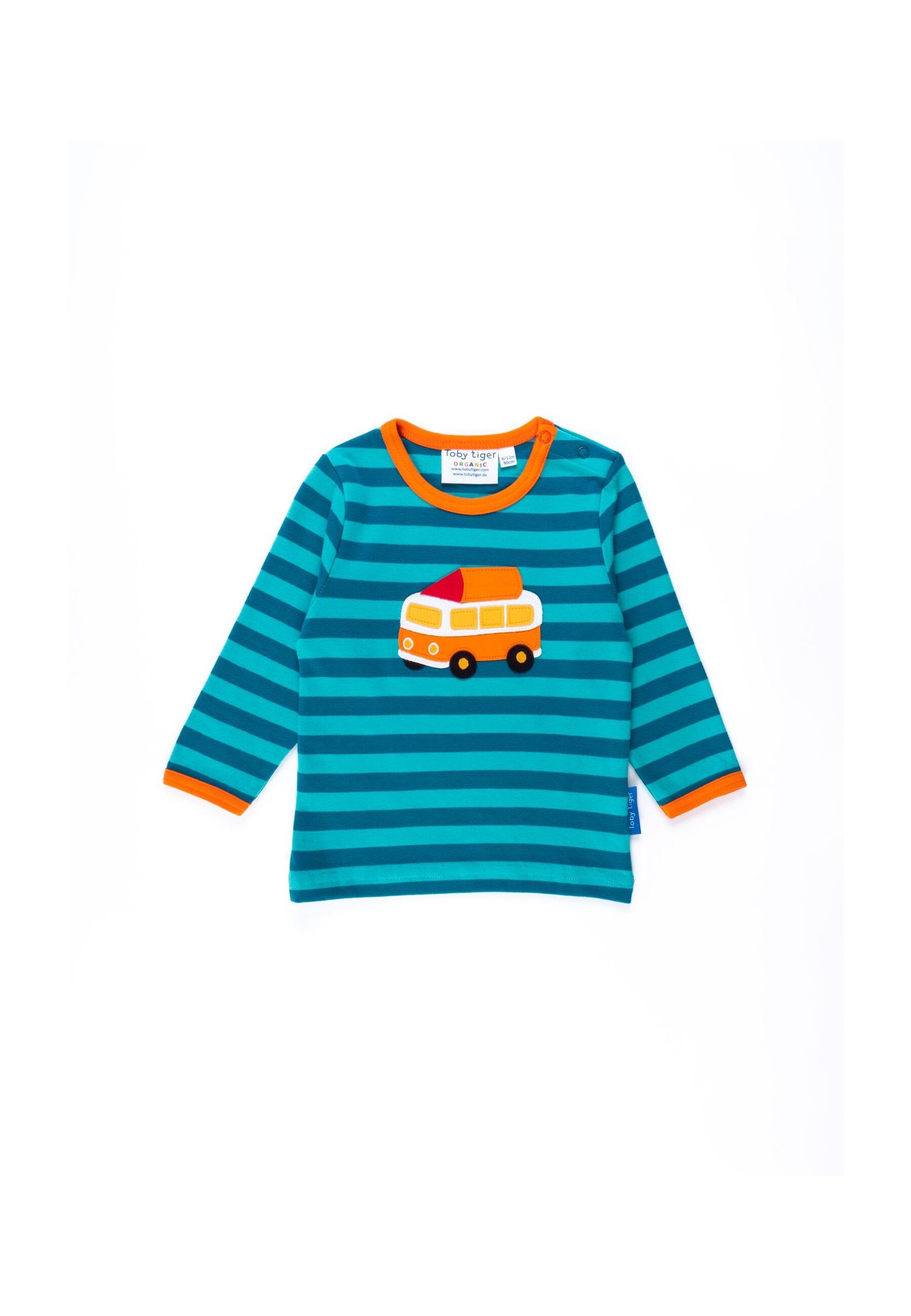 Toby Tiger Langarmshirt mit Wohnmobil Applikationen