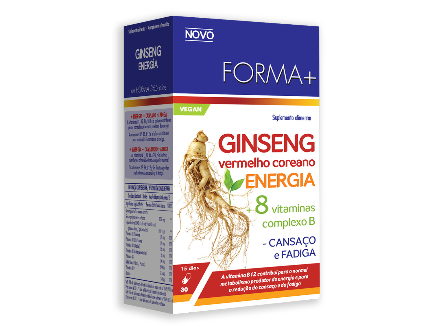 SUPLEMENTO FORMA  GINSENG COREANO 30 CAPS