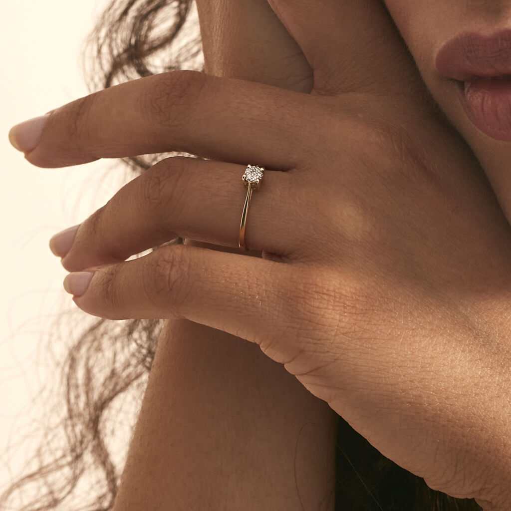 Bague Sandrine Or Jaune Diamant