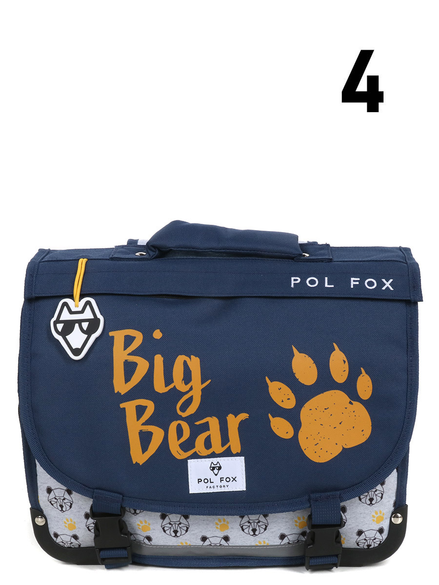 Cartable RÀversible Pol Fox Bear 35 cm