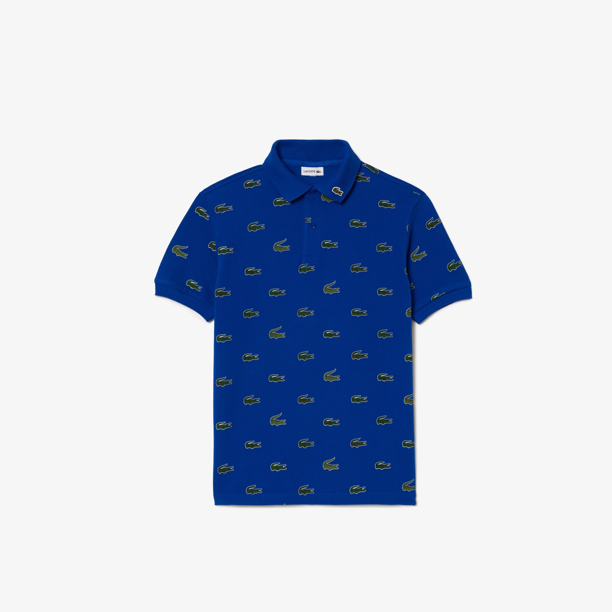 Polo avec imprimé signature en coton Polos - Bleu - Lacoste - Enfant