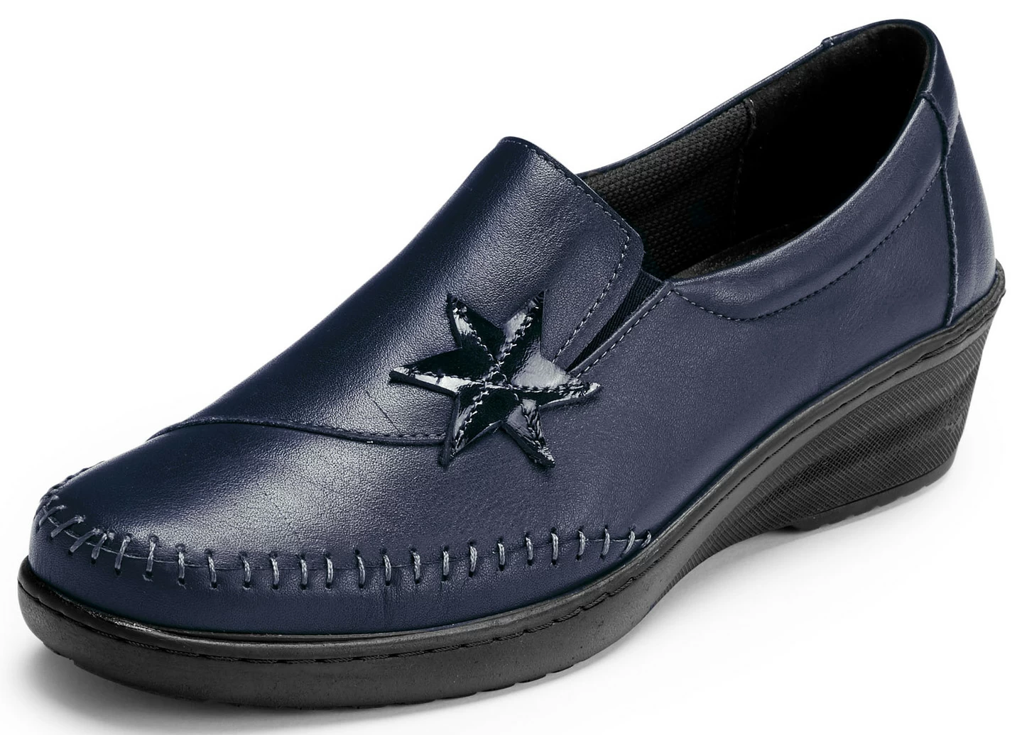 Gemini Slipper mit Leder-Applikation