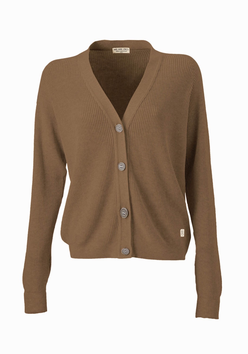 WE ARE ZRCL Damen-Knit-Cardigan Ida Swiss Edition Caramel