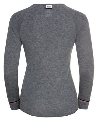Maillot Manches Longues Odlo Active Warm Originals Eco Gris Femme