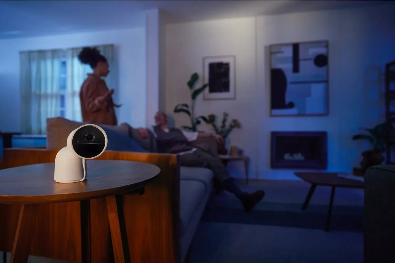 Philips Hue Secure caméra filaire avec support Blanc Caméra de surveillance