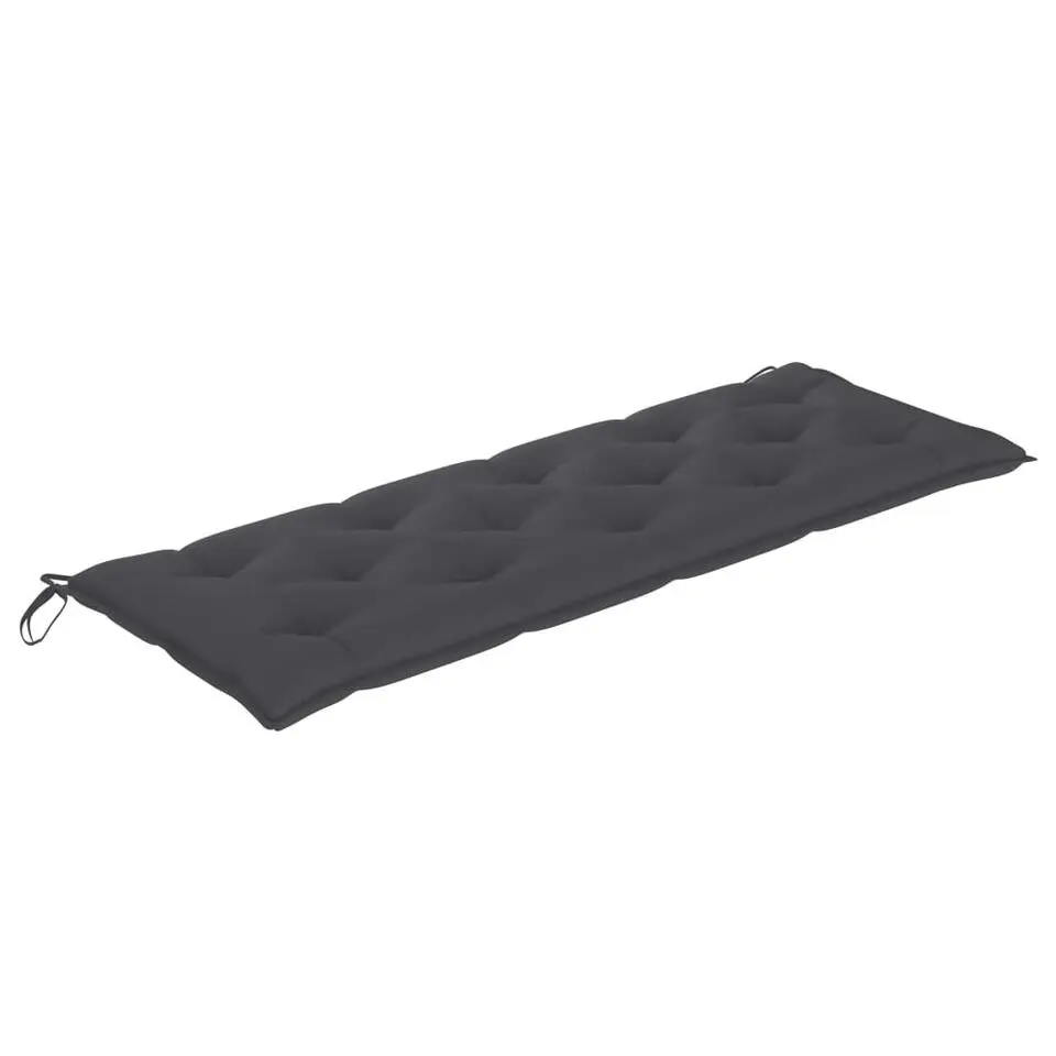 vidaXL - Tuinbank Batavia met antraciet kussen - Teakhout - 150x51.5x84 cm