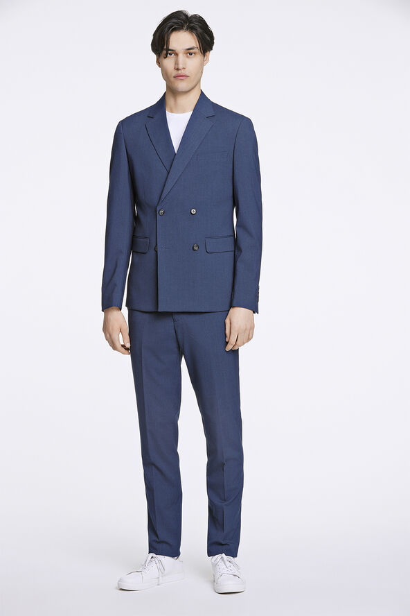 Lindbergh Plain DB mens suit Blue mel