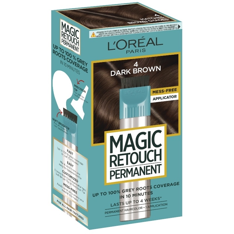 L'Oréal Paris Magic Retouch Permanent 45 ml - 4 Dark Brown