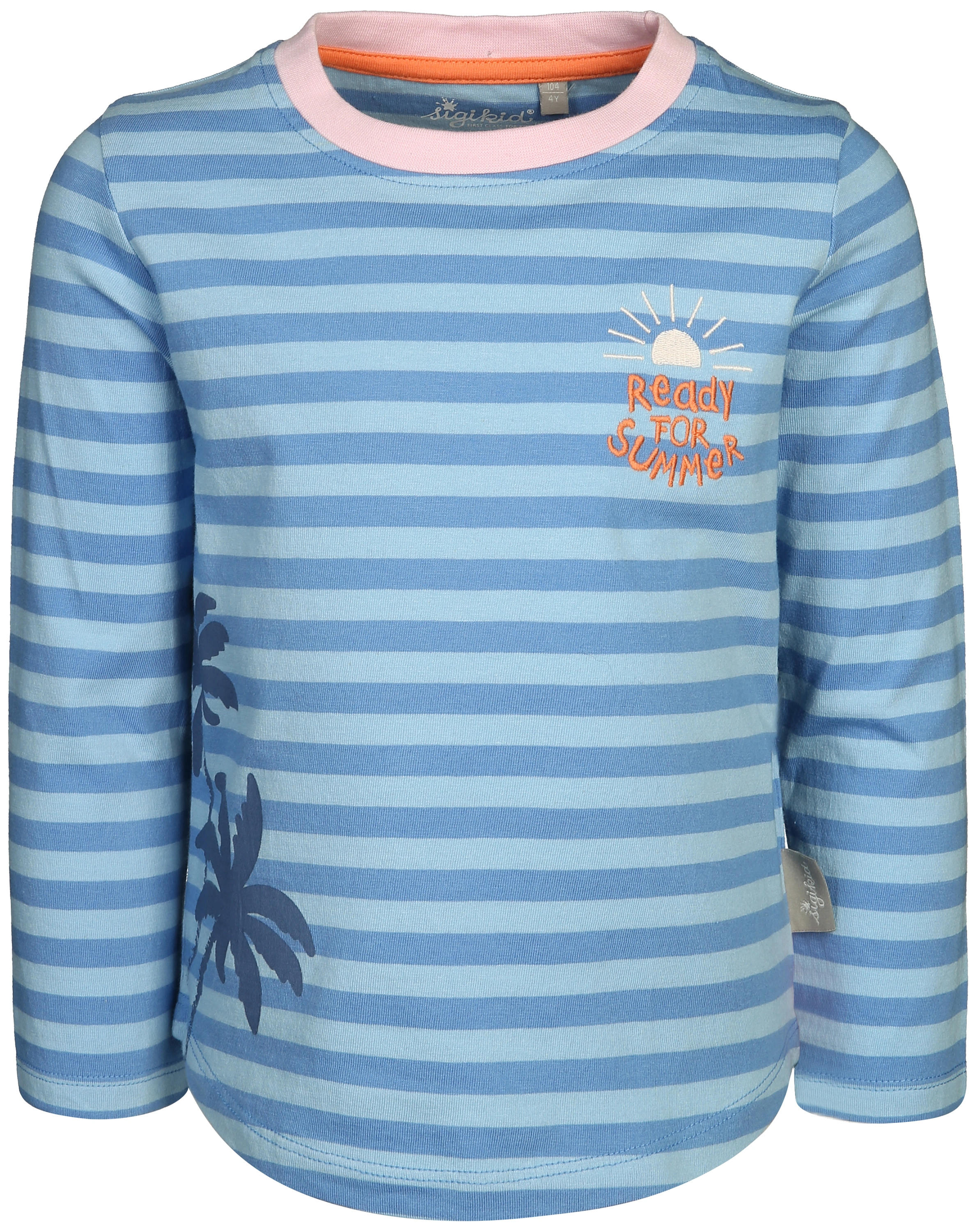 Langarmshirt SUMMER gestreift in blau