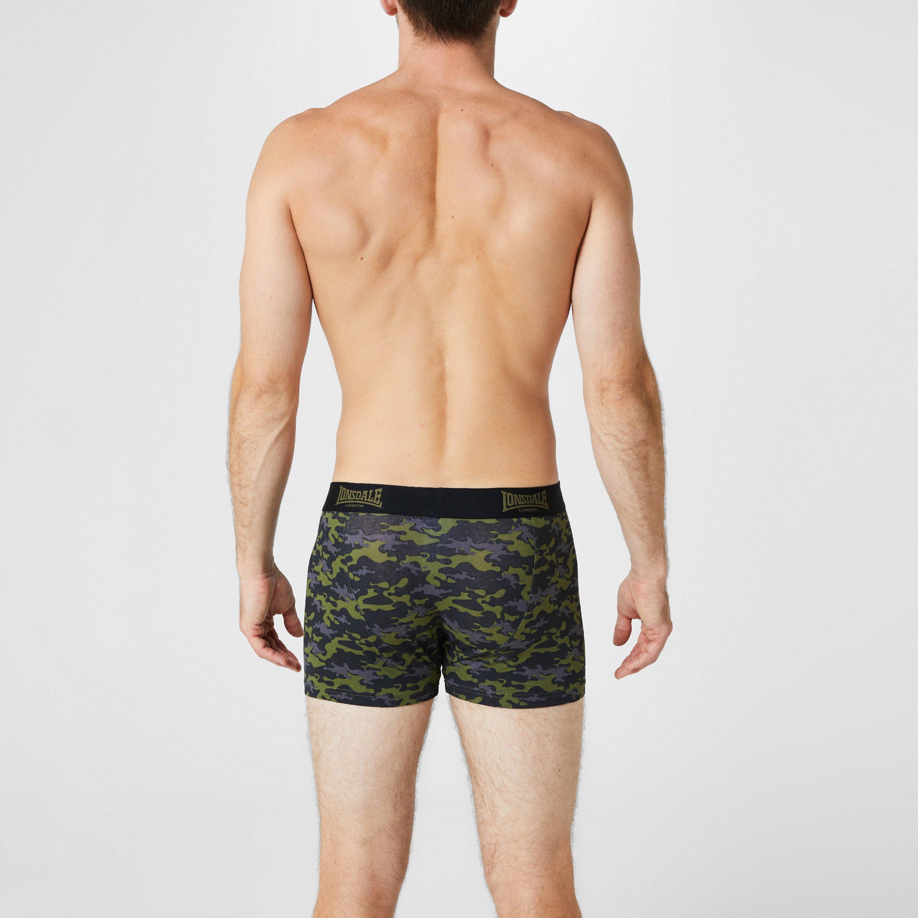 Lonsdale 2 Pack Trunk Mens