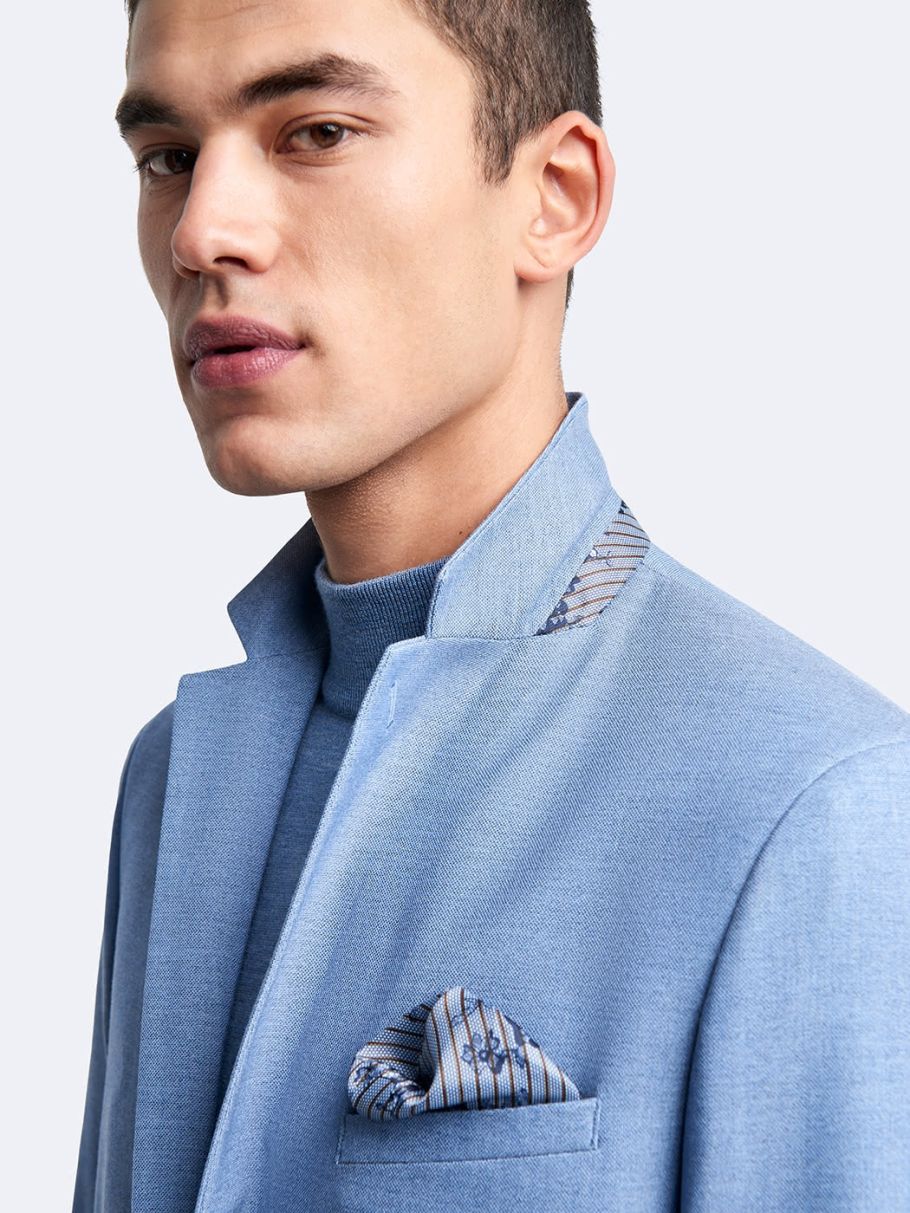 Veste coordonnable extra-slim faux uni