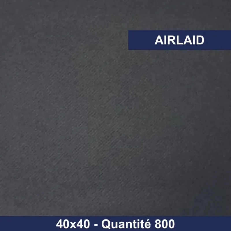 RO.IAL - Serviette de table Airlaid - 40x40 - Gris anthracite - x800