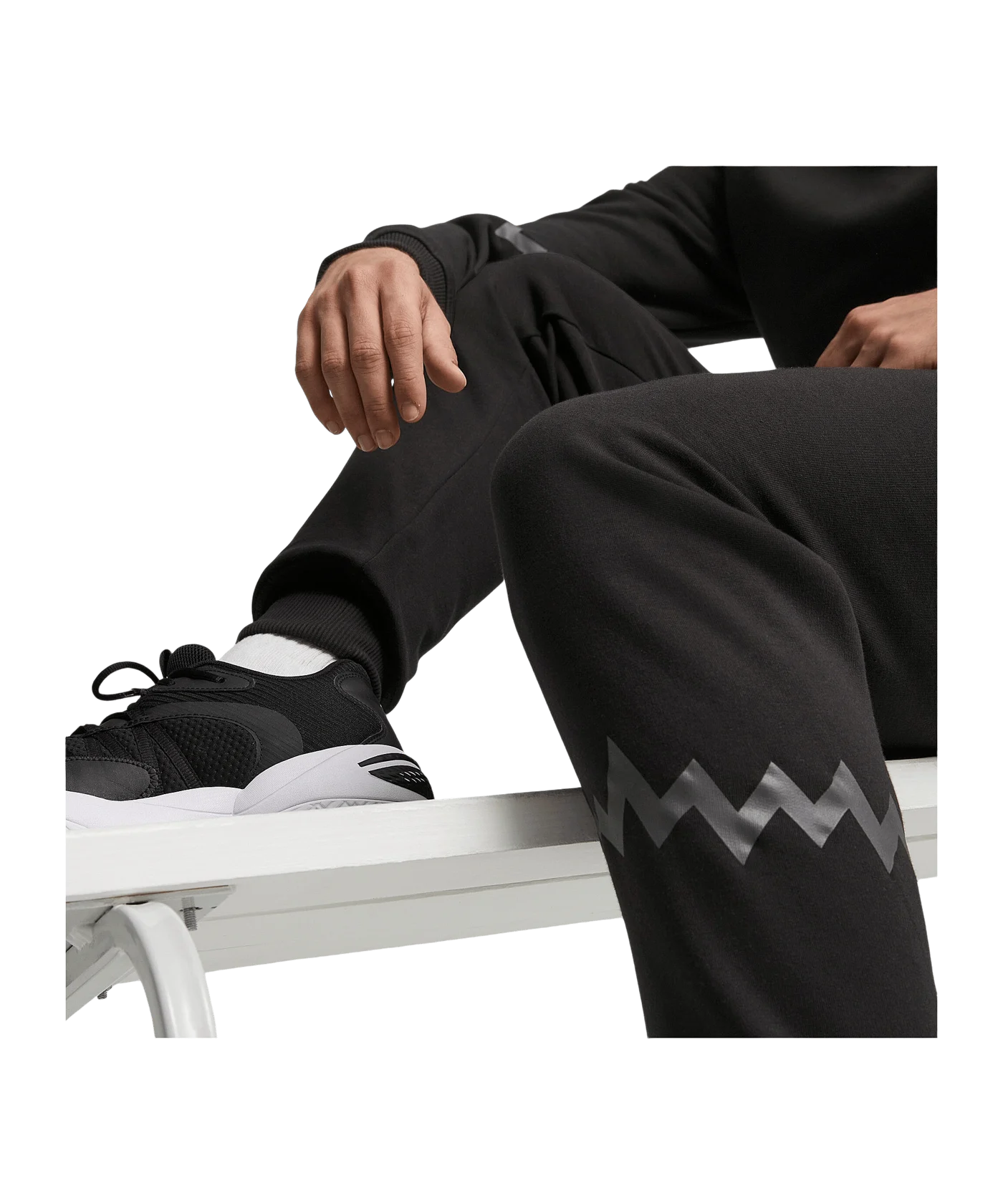 PUMA Hoops Team Sweat Jogginghose Schwarz F01