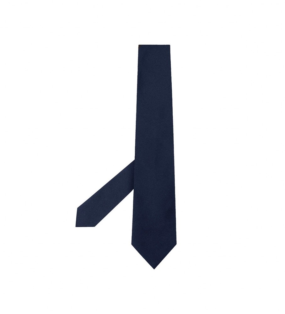 Gravata Hackett Solid Class azul marinho