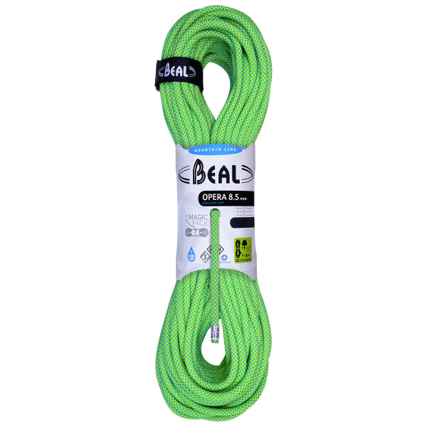 Corde alpinisme BEAL OPERA 8.5MM GD x 60M GREEN