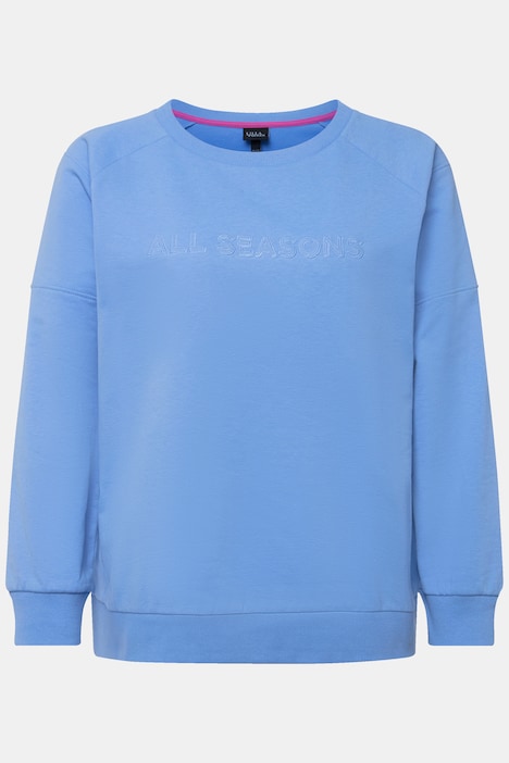 Sweatshirt, Stickerei, Classic, Rundhals, Langarm