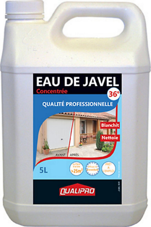 Eau de javel concentrée 36° qualité professionnelle Qualipro 5L