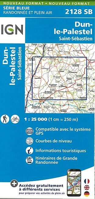 IGN - 2128 SB DUN LE PALESTEL 1 25 000