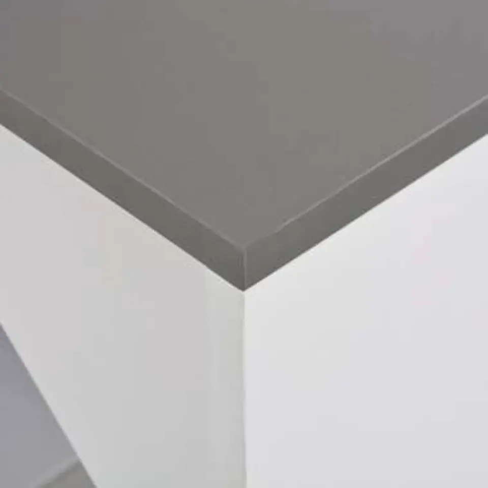 vidaXL - Bartafel - Wit - Bewerkt hout